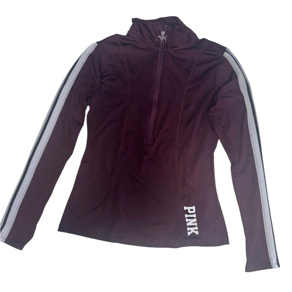 PINK Victoria's Secret Burgundy Sport Top Size M